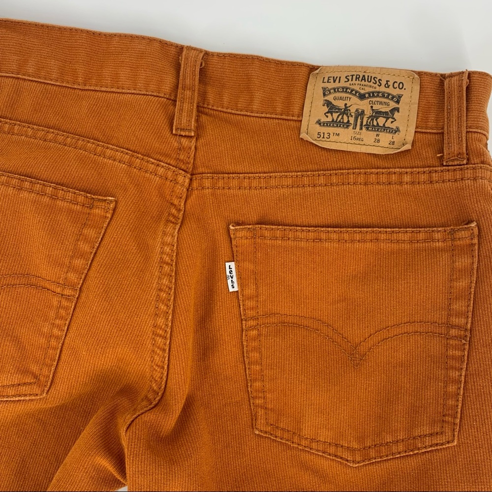 Levi's Men's Corduroy Pants in Rust Brown - Picture 4 of 7